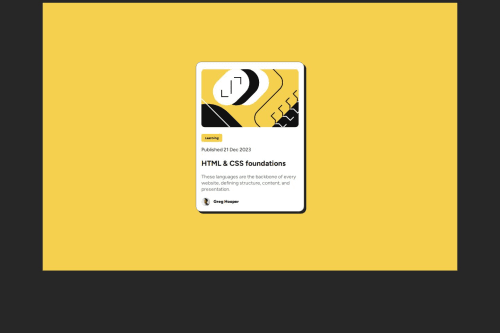 Blog Preview Card coding challenge solution