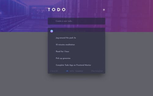 Todo App coding challenge solution