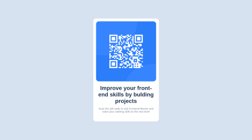 Frontend Mentor | qr-code-component using flex coding challenge solution