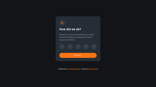 Interactive rating component using CSS and BEM coding challenge solution
