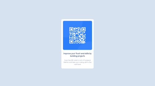 QR code component coding challenge solution