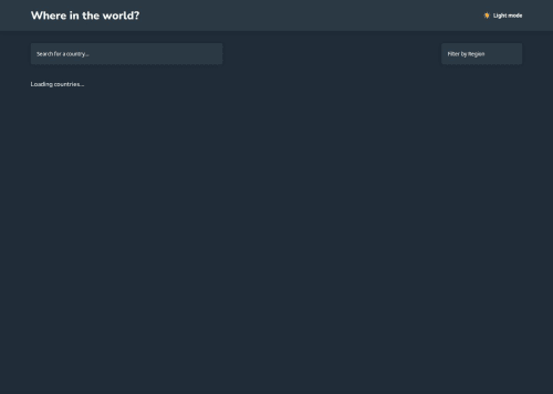 REST Countries API (React+SCSS) made with care 🤗 coding challenge solution