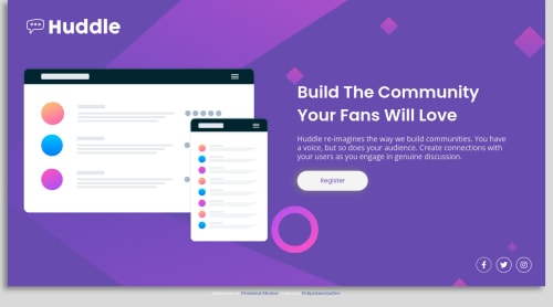 Responsive landingpage using Pure CSS coding challenge solution