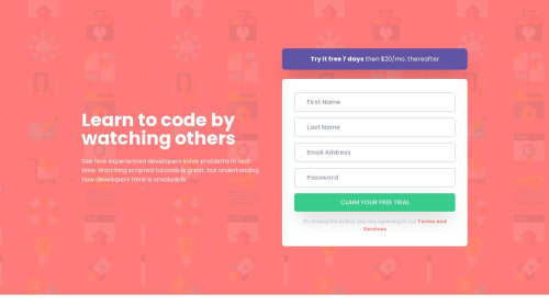 Sign-up Form React.js and Tailwind (Formik with Yup) coding challenge ...
