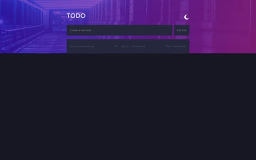ToDo App using JS coding challenge solution