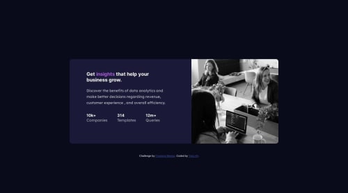 preview card with html and css coding challenge solution | Frontend Mentor