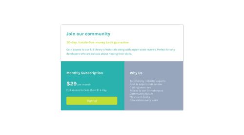Flexbox coding challenge solution