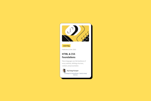 blog-preview-card-main coding challenge solution