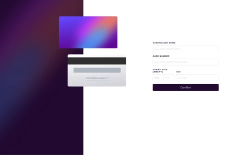 Interactive Card Details coding challenge solution