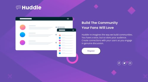 A Single Landing Page with Grid and Flex coding challenge solution ...