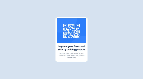 QR-Code Responsive Card coding challenge solution