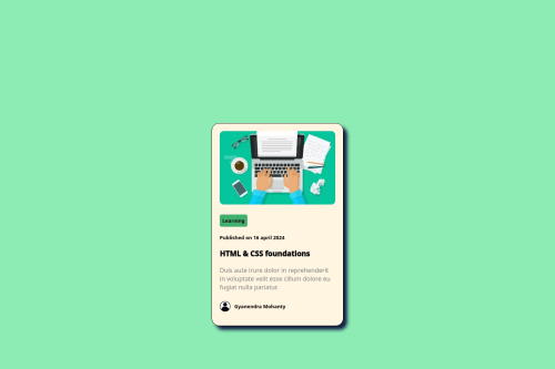 Blog preview coding challenge solution