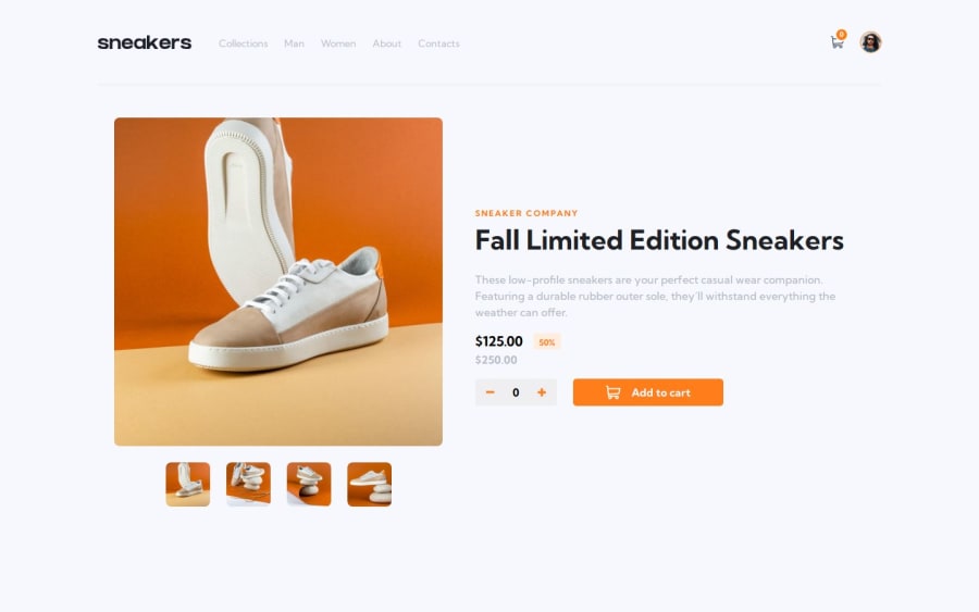 Frontend Mentor | Responsive ecommerce product page coding challenge ...