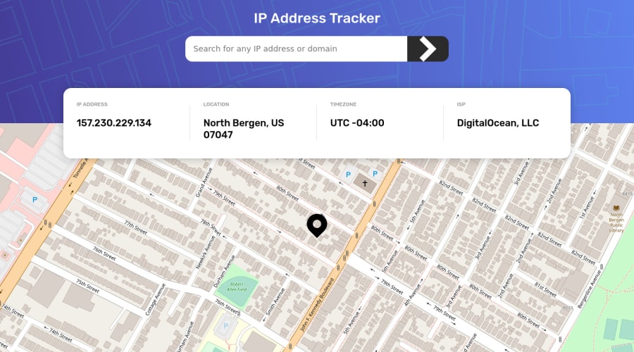 frontend mentor | ip address tracker (html, css,... Frontend Mentor | IP Address Tracker Using HTML,CSS and JavaScript ...
