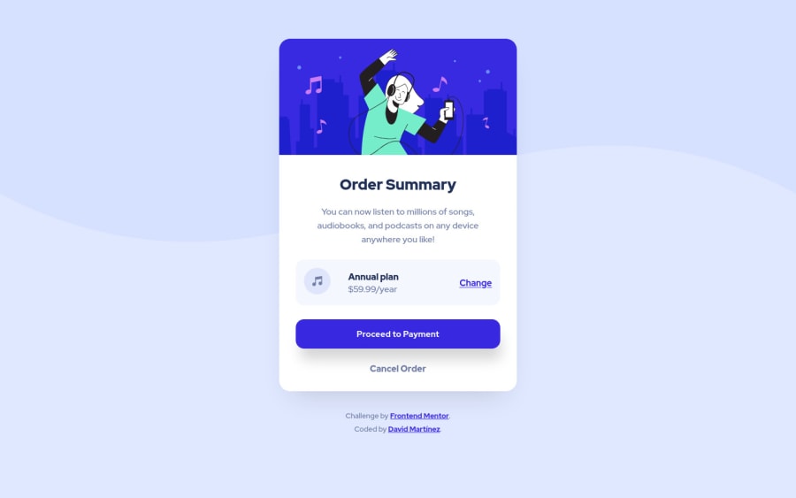 Frontend Mentor | Mobile First Order-Summary Card Flexbox CSS & HTML ...