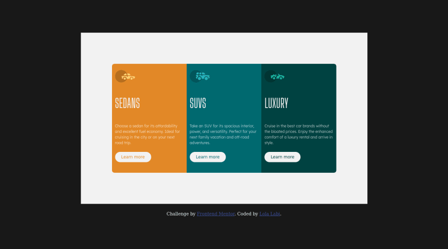 Frontend Mentor | html, css, flexbox coding challenge solution