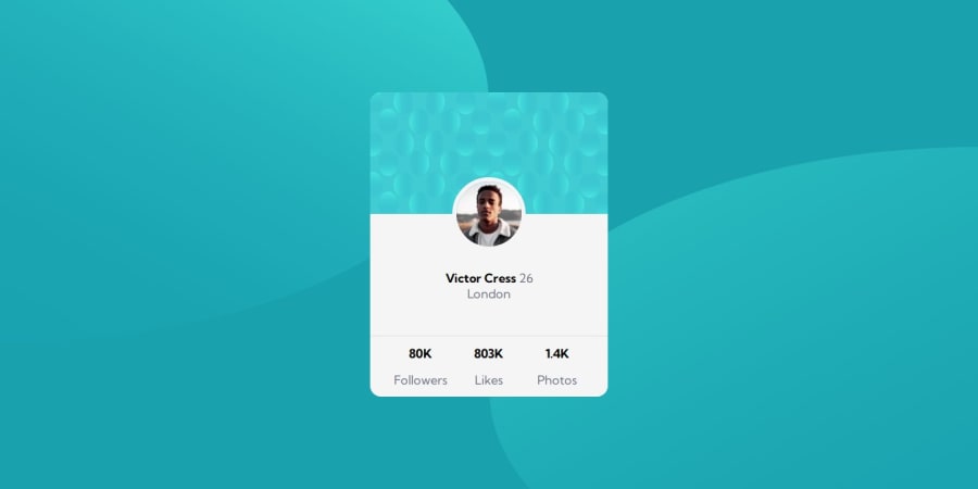 Frontend Mentor | Profile Card using svelte coding challenge solution