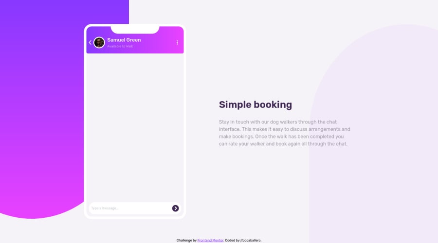 Frontend Mentor | HTML & CSS chat app illustration with simple ...