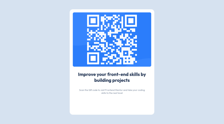 Frontend Mentor | QR-CODE responsivel coding challenge solution