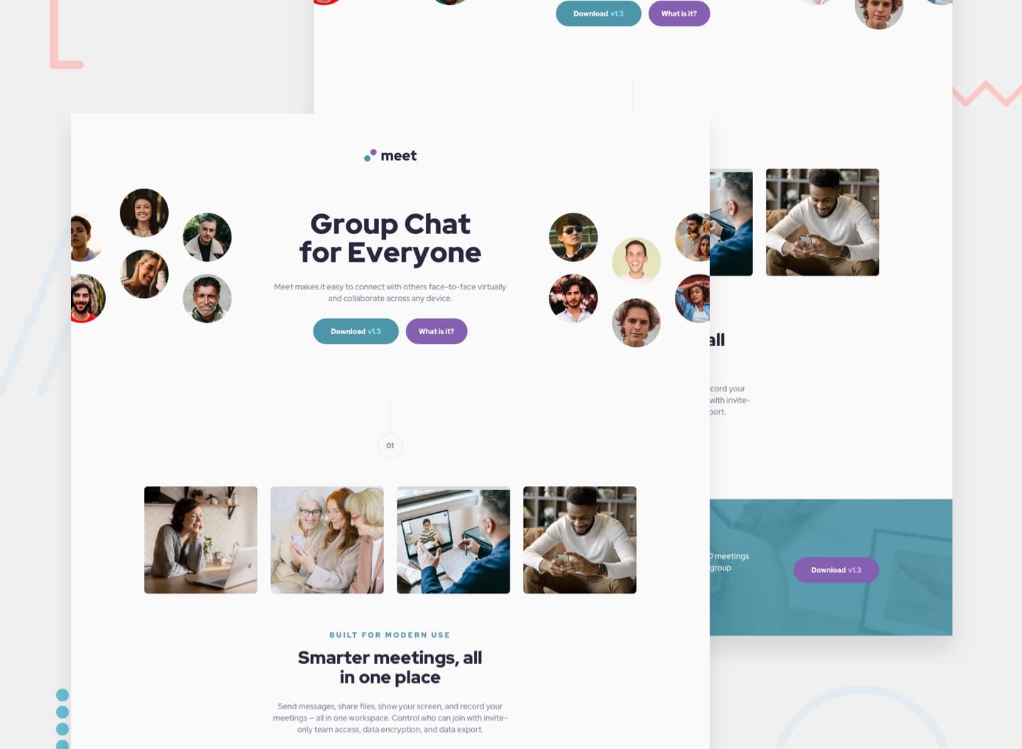 Meet landing page