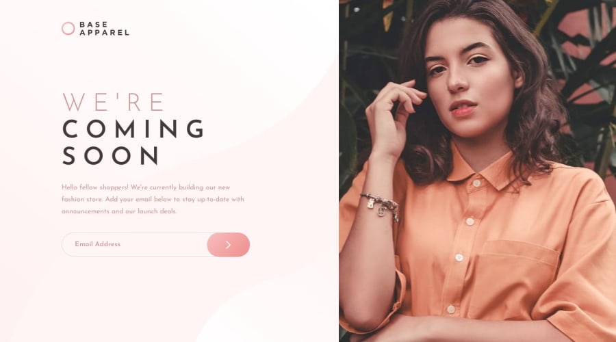 Base Apparel coming soon page