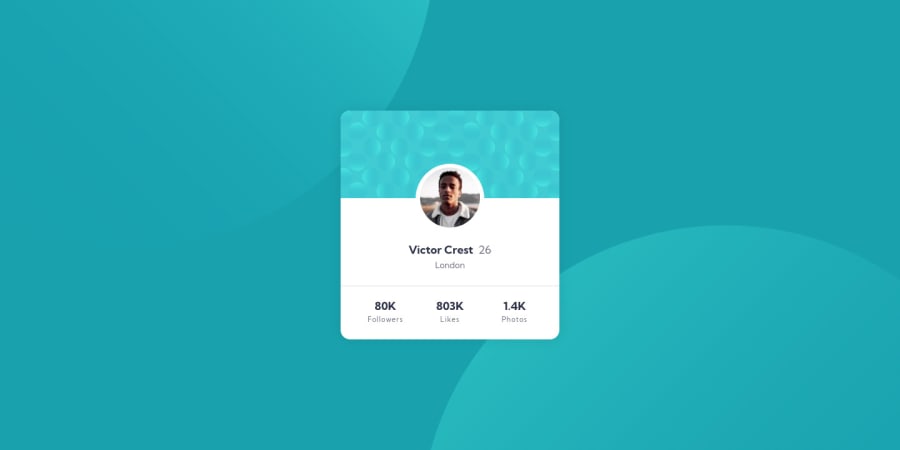 Frontend Mentor Responsive Profile Card Component Using Flexbox And 