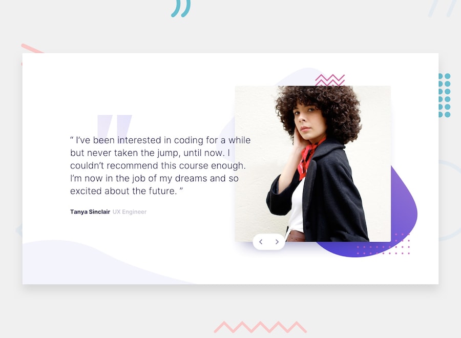 Build a Testimonials Slider | JavaScript Project