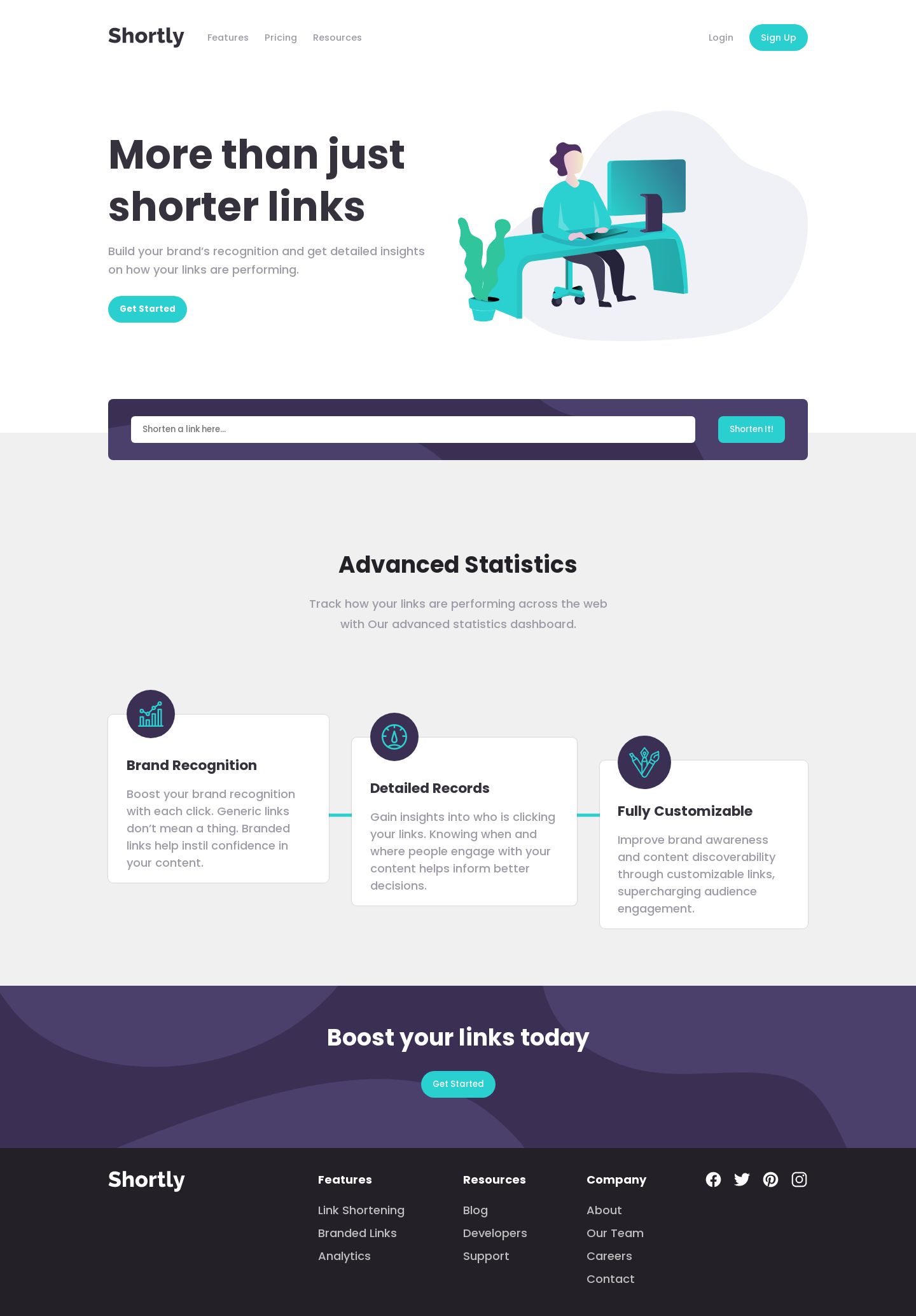 Frontend Mentor | URL-Shortner Made Using HTML,CSS Frontend Mentor | URL-Shortner Made Using HTML,CSS