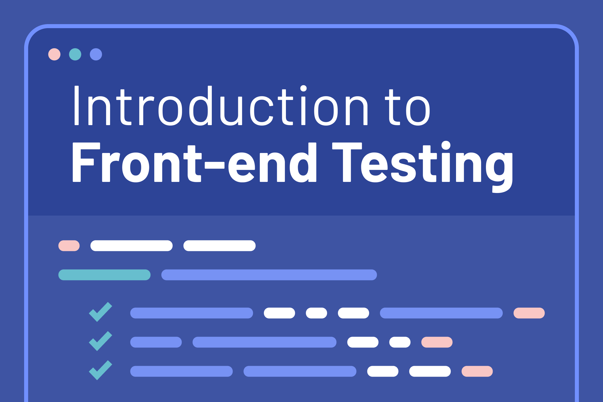 Introduction to front-end testing