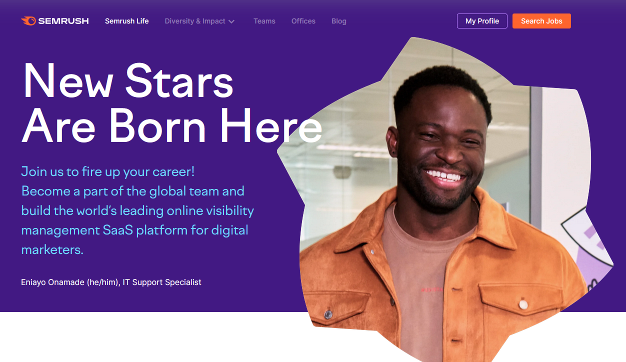 Career microsite.