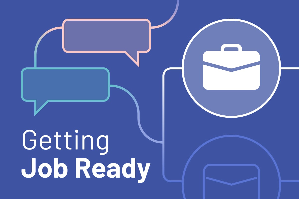 Getting job ready learning path visual