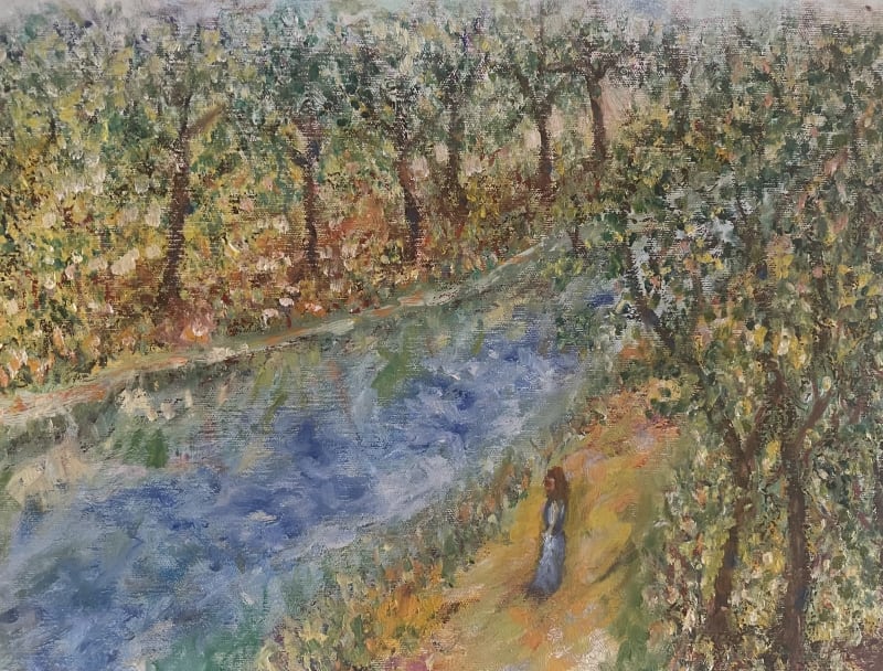 On a Path — Oil on Canvas, 20”x16”