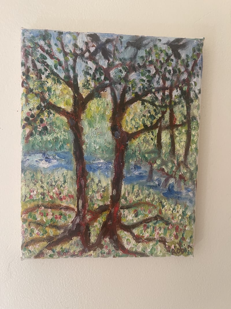 Dancing Trees — Oil on Canvas, 8x10