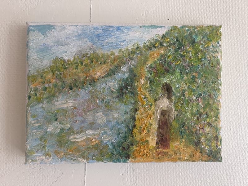 On a Path — Oil on Canvas, 5”x7”