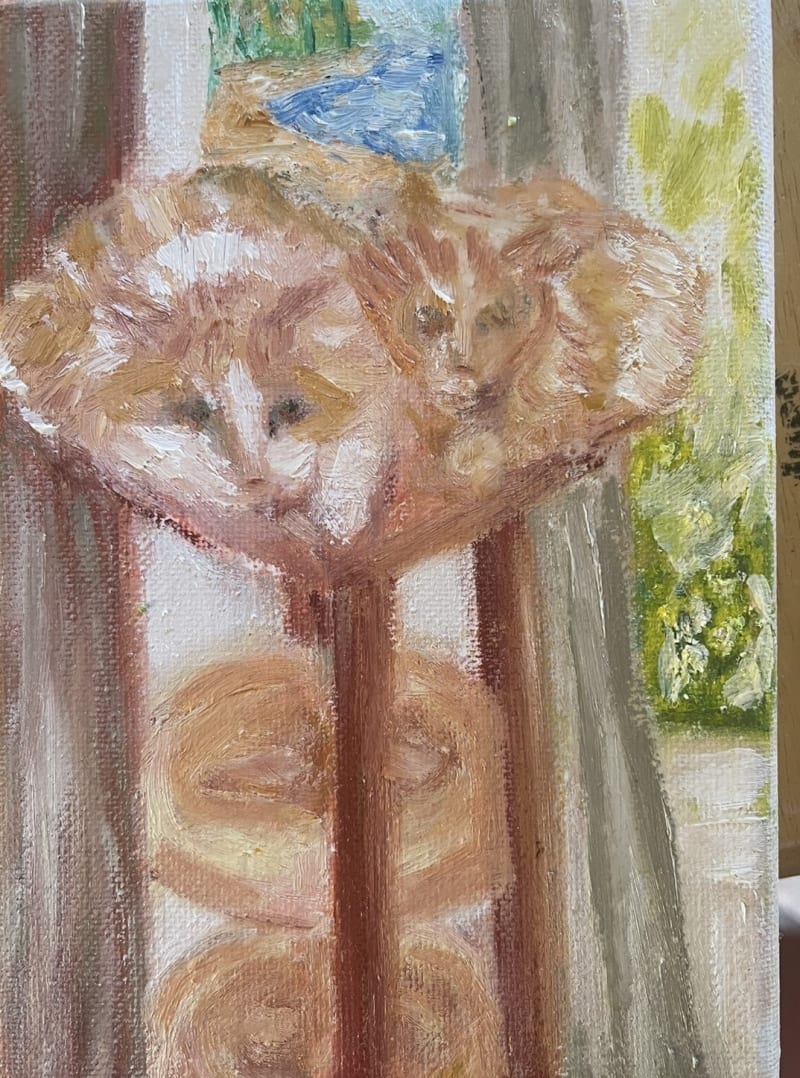 Willow & Buffy — Oil on Canvas, 5