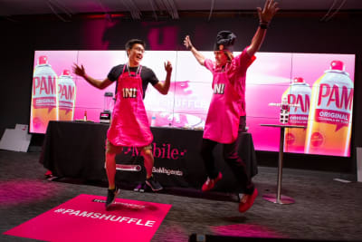 An image showing one picture from a gallery of work, for T Mobile, provided by Hovercraft Media