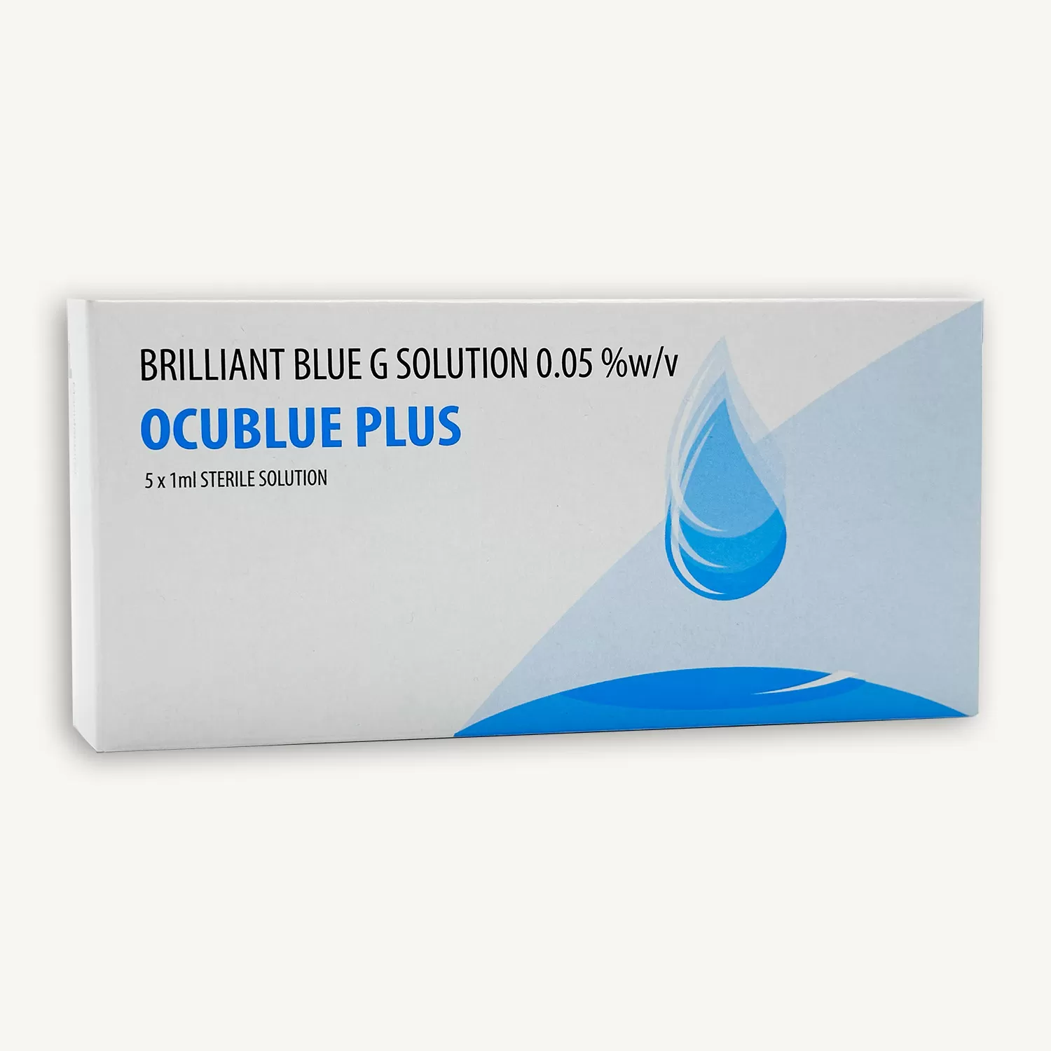 AZUL BRILLANTE,BRILLIANT BLUE G 0.05% W/V, PRESENTADO EN AMPOLLAS DE 1ML, PARA CIRUGIAS DE RETINA, FABRICADO POR AUROLAB