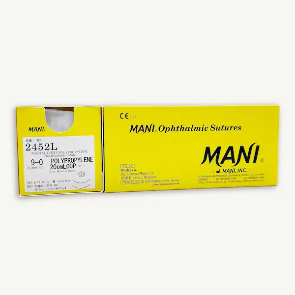 POLYPROPYLENE 9/0 SUTURE - DOUBLE CURVED NEEDLE, BRAND MANI JAPAN