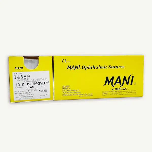 POLYPROPYLENE 10/0 SUTURE - CURVED NEEDLE, BRAND MANI JAPAN
