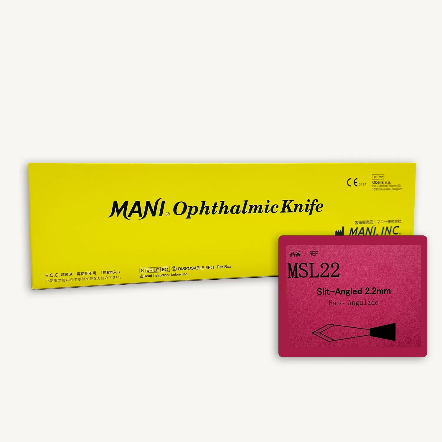 BISTURI DE 2,2MM, DESCARTABLE, MARCA MANI ORIGEN JAPON