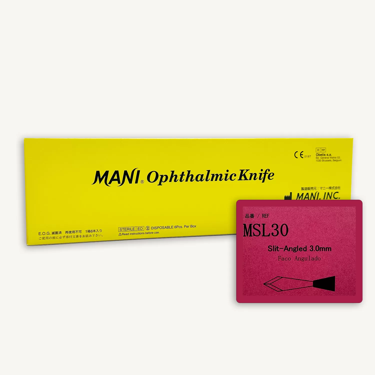 BISTURI 3,0MM DESCARTABLE, MARCA MANI ORIGEN JAPON