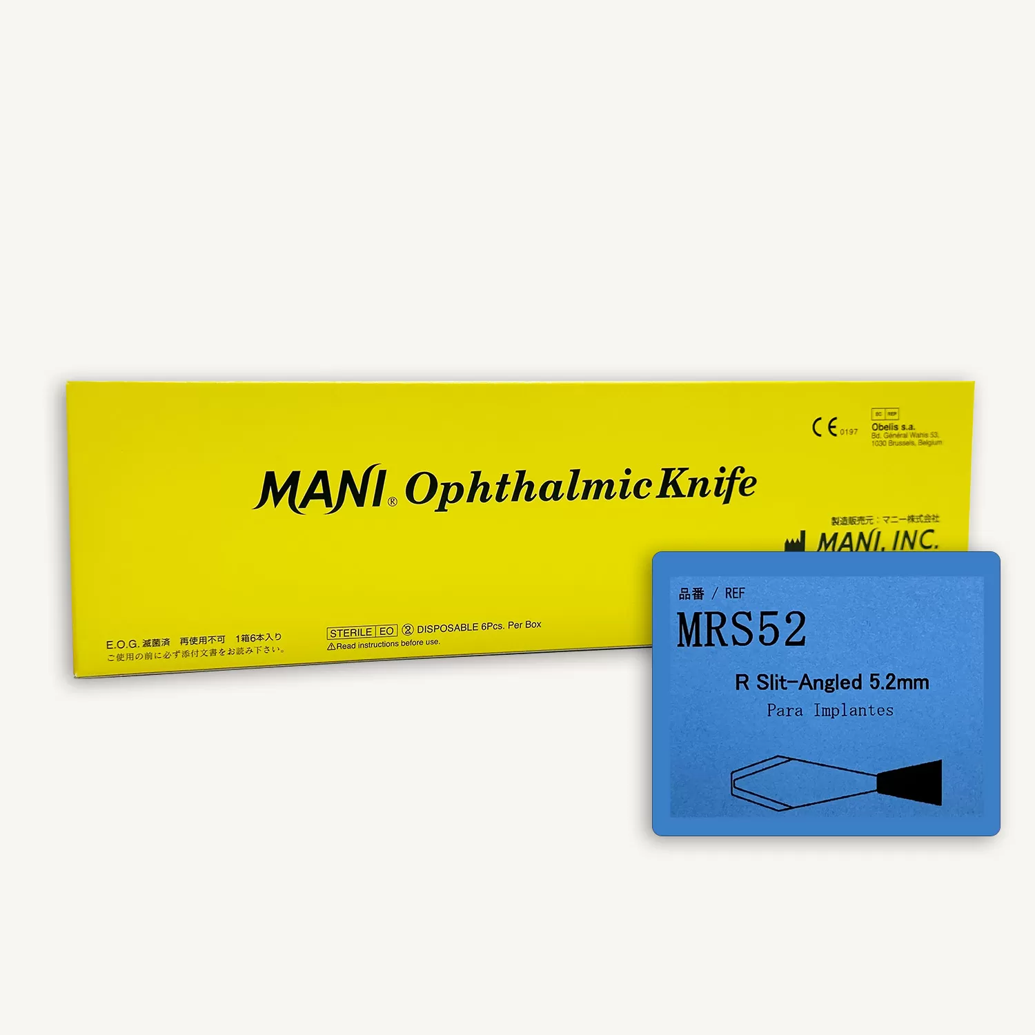 BISTURI IMPLANTE 5,2MM MANI DESCARTABLE, MARCA MANI ORIGEN JAPON