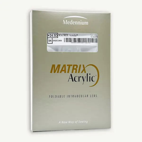 LENTE HIDROFOBICA DE 3 PIEZAS, MATRIX 401, DE 6MM Y CTE 118.5, MARCA MEDENNIUM USA