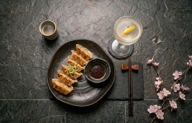 Pan-seared gyoza