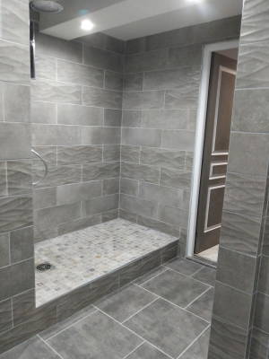 Douche italienne avec pommeau pluie