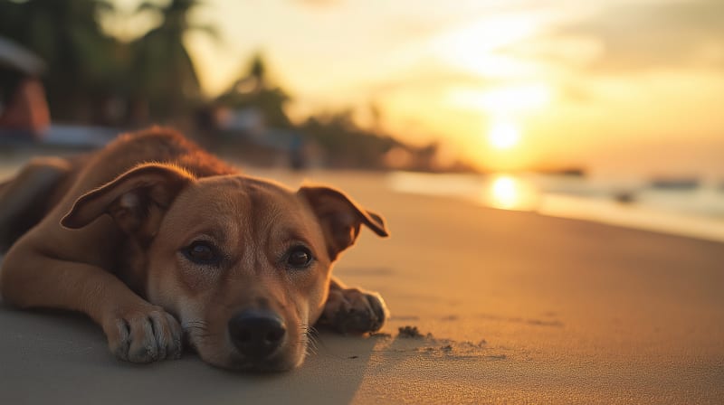 Chiens errants Thaïlande