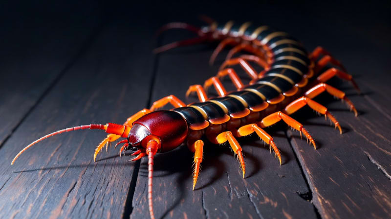 Scolopendre géante Thaïlande