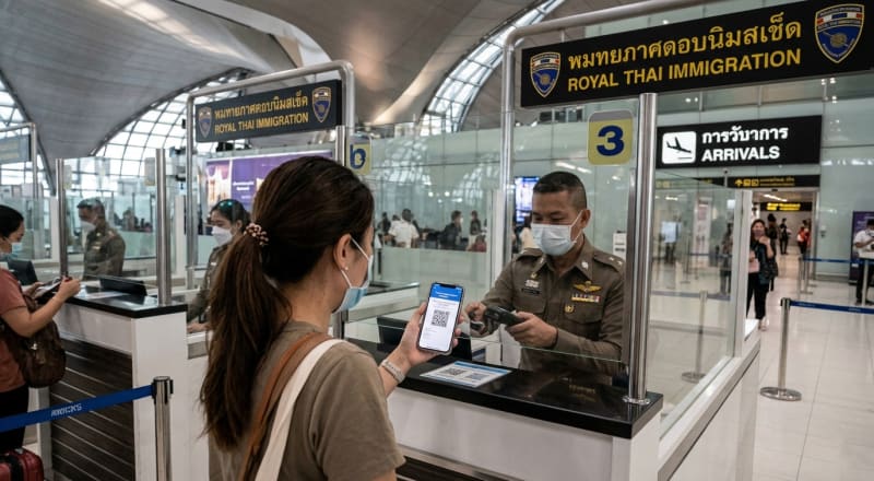 TDAC Thailand Digital Arrival Card — formulaire en ligne