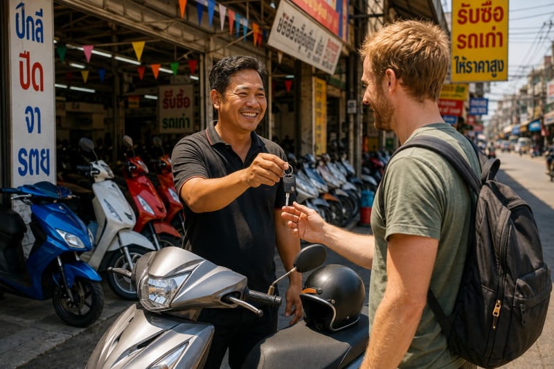 Acheter un scooter ou une moto en Thaïlande : green book et mutation