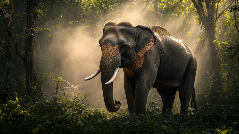 Éléphant sauvage Thaïlande